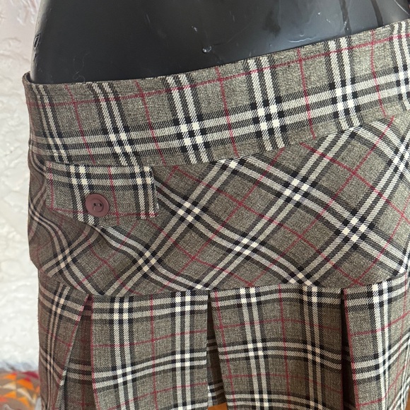 Nikibiki Checkered Mini Skirt with Button Detail - Picture 2 of 6